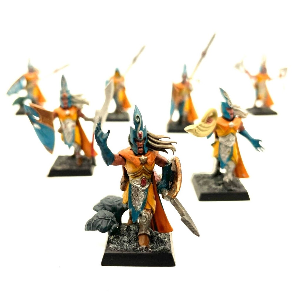 Wood Elf Eternal Guard 7 Painted Miniatures Fighter Cleric